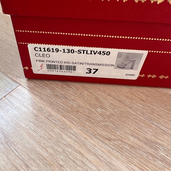 Rene Caovilla Platform Chunky Heel 130mm Size 37 Pink Pea - Picture 5 of 8